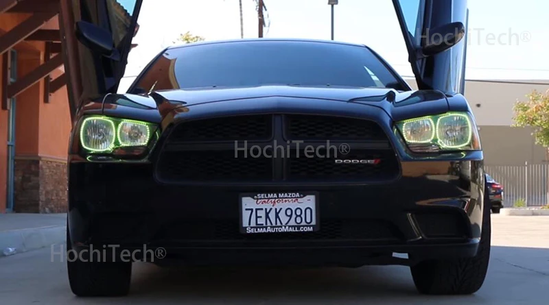 Для Dodge charger SXT Plus 2011 2012 2013 Отличный ИК контроллер многоцветный ультра яркий RGB светодиодный ангельские глазки Halo Кольцо Комплект