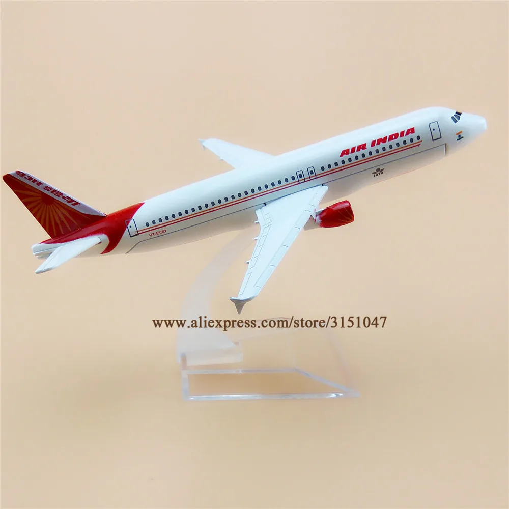 16 см белый воздух Индия A320 Airbus 320 Airways Airlines металлический сплав модель самолета