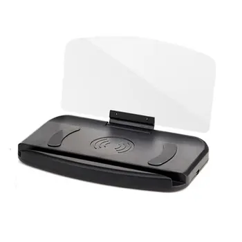 

1 Pcs Mobiele Telefoon Beugel Hud Auto Navigatie Projector Head-up Display Qi Draadloze Oplader Auto Bracket 1000 (ma) Micro USB