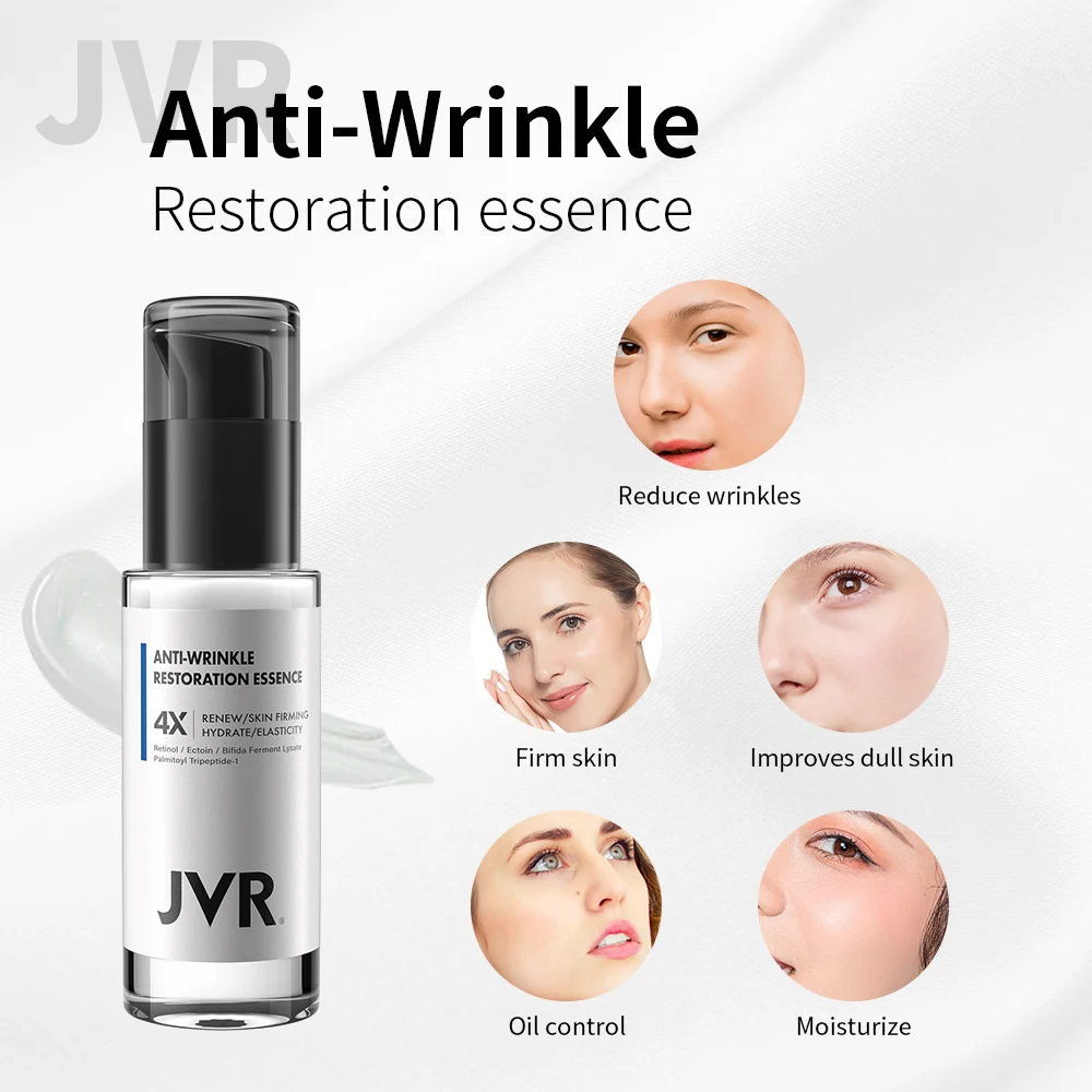 

JVR Hyaluronic Acid Face Serum Anti-Aging Wrinkle Firming Whitening Moisturizing Essence Collage Retinol Serum Facial Cream 30ml