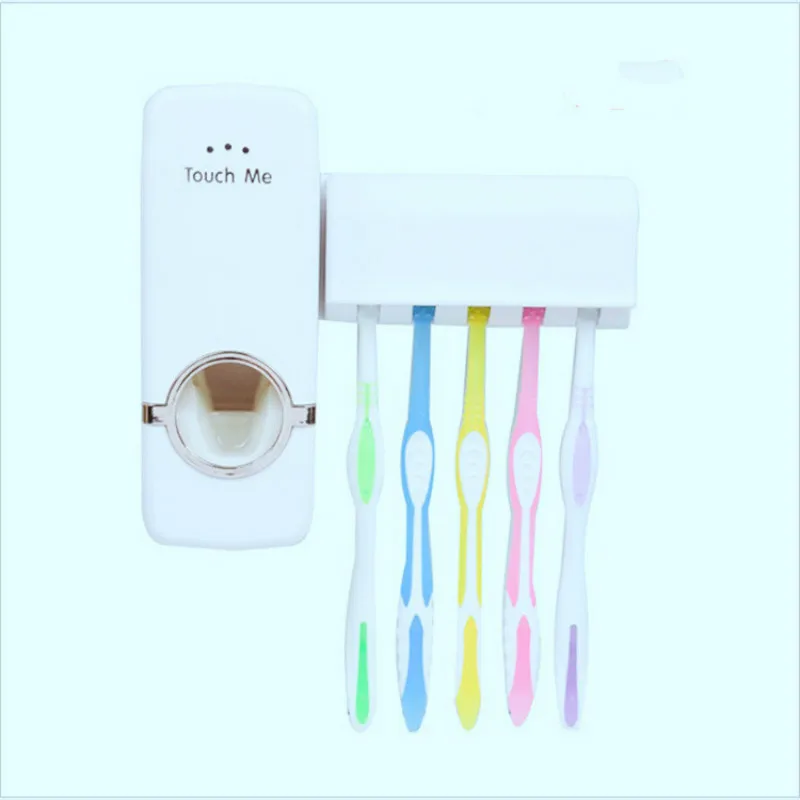 

Bathroom Automatic Toothpaste Dispenser Toothpaste squeezer Wall Paste Mounted Toothbrush holder Bathroom Accessories pf92014