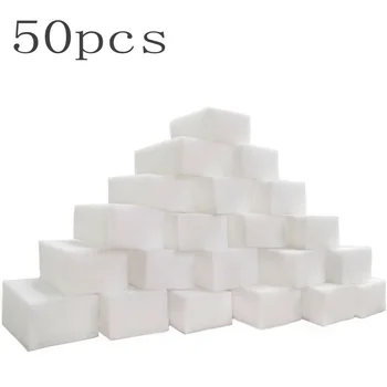 

50x White Sponge Car Cleaning Pads Washing Cloth Wax Polishing Automobile Set