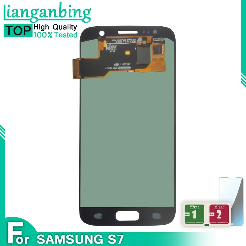 ЖК-дисплей OLED для SAMSUNG Galaxy S7 G930 сенсорный дигитайзер в сборе экран Samsung G930F дисплей