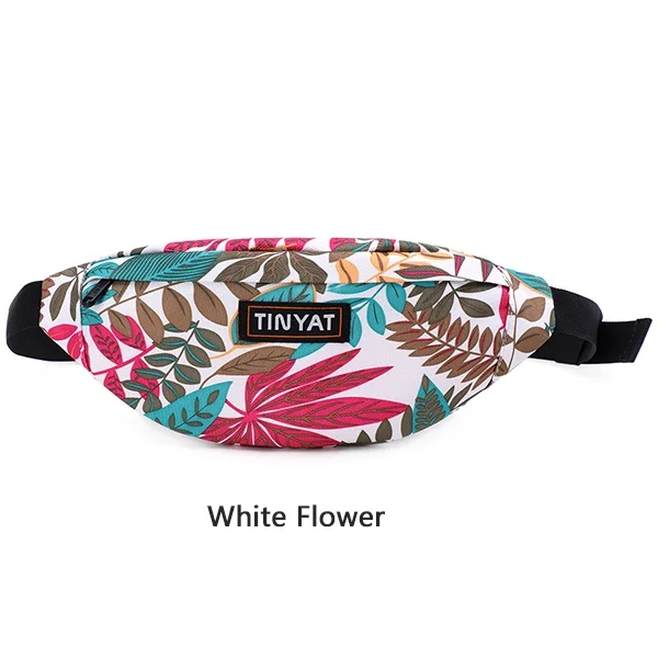 T2011 Tree White Мужская поясная сумка TINYAT, повседневная холщовая сумка-пояс, женская сумка на пояс для хранения телефона, денег, черная сумка на бедра серого цвета сумка на пояс поясная сумка бананка барсетка riñonera сумка поясная - Цвет: T2011 Tree White