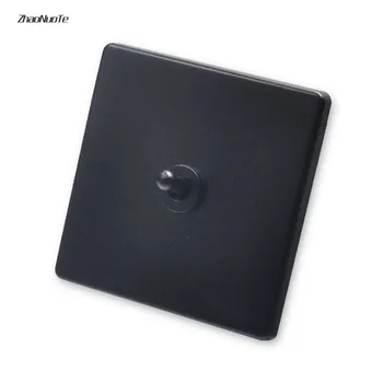 

Home Improvement Retro Wall Lamp Toggle Switch BE Black 1-4 Gang 2 Way 86 Type Brass Black Lever Switch