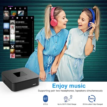 

BT4852 Bluetooth Wireless Transmitter Receiver CSR8670 2 in 1 BT 5.0 Audio Adapter 3.5mm SPDIF for Music TV PC Home Audio