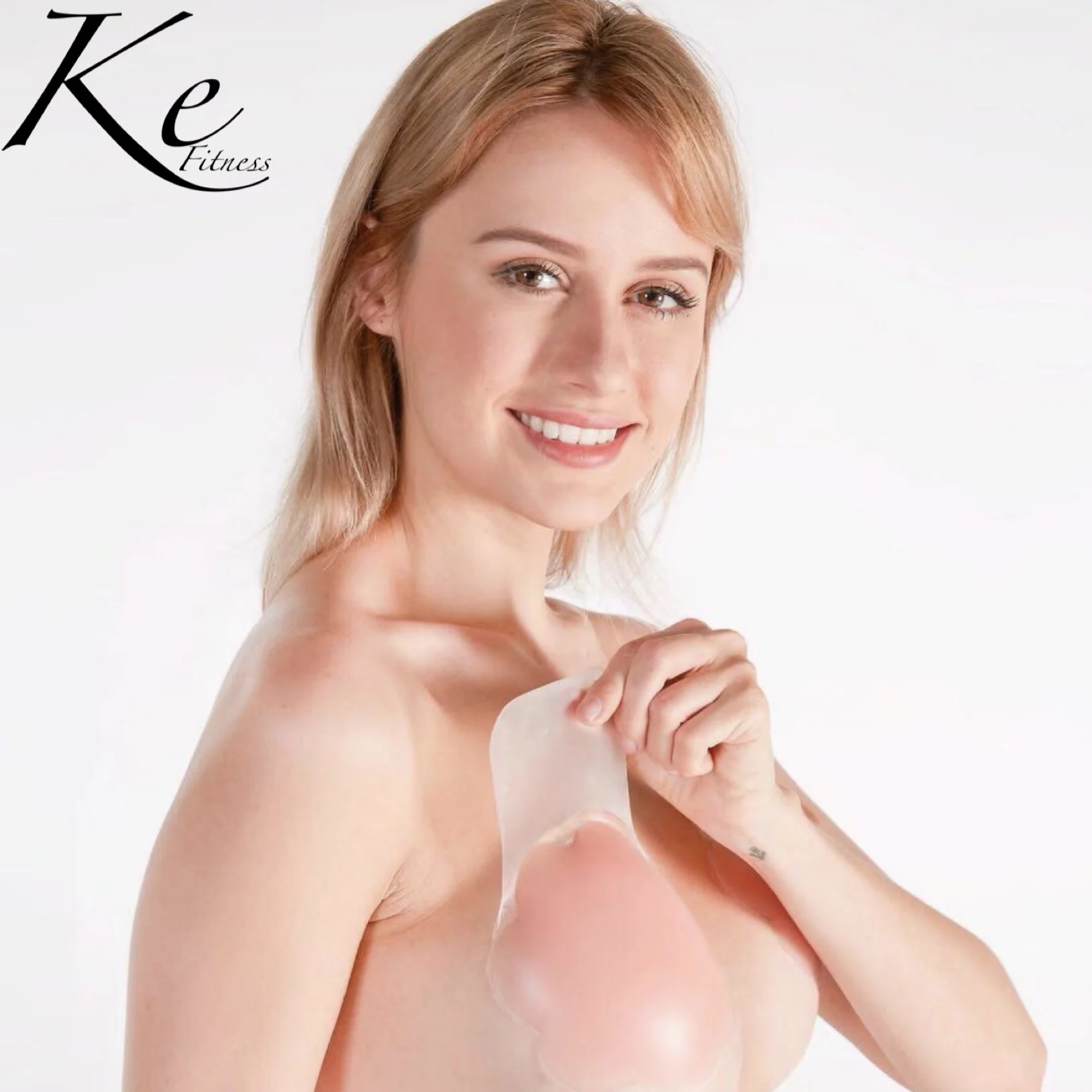 KE Silicone nipple waterproof breathable nipple invisible chest anti-glare nipple invisible stickers 3 pairs black in black box