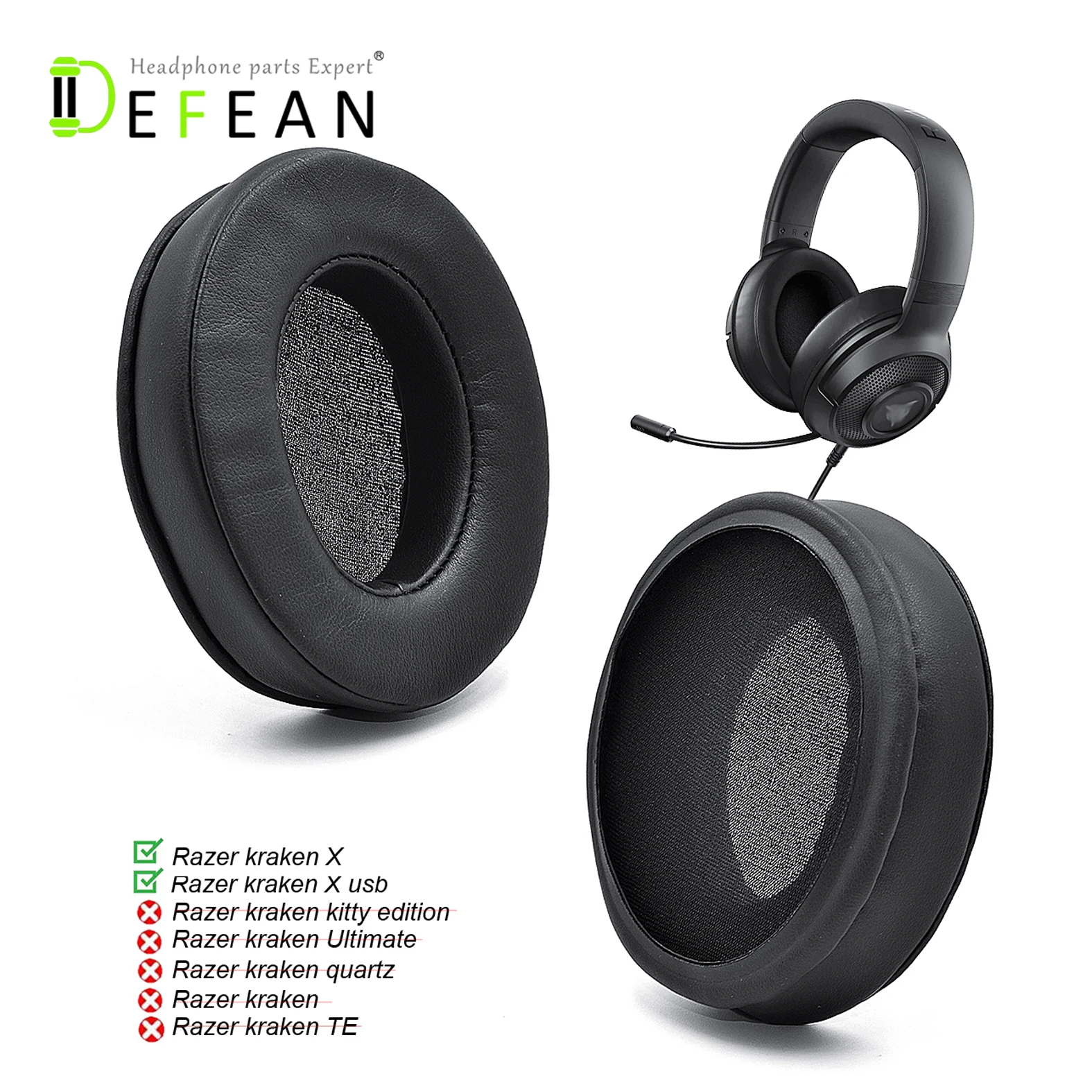 Defean Replacement Ear pads earpad 