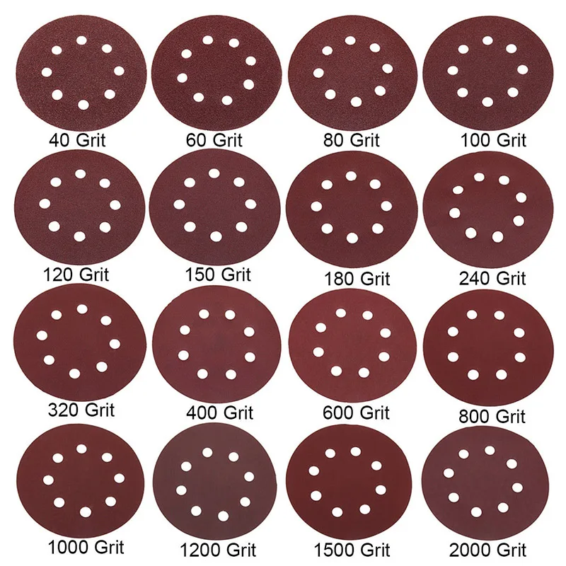 

160pcs Aluminum Oxide Sanding Discs Set Polishing Wooden Metals Machinery Metallurgy Grinder Abrasive Tools