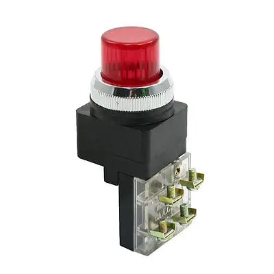 

Momentary NO NC 4 Pin 23cm Dia Red Push Button Switch AC 250V 6A