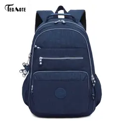 Брендовый рюкзак для ноутбука, женские дорожные сумки 2017, многофункциональный рюкзак, водонепроницаемый нейлоновый школьный рюкзак для