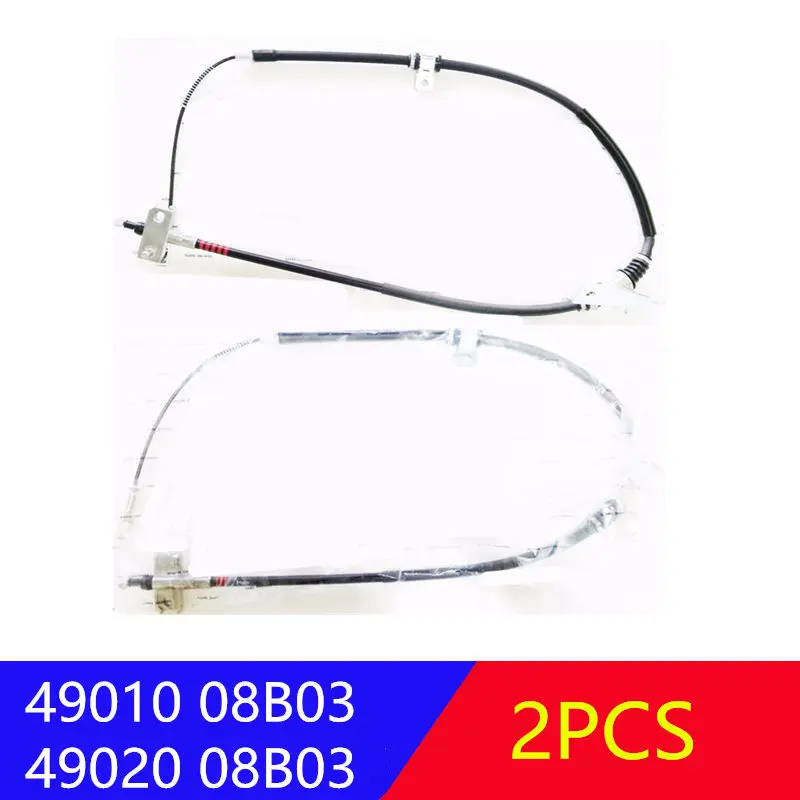 4901008B03 4902008B03 Rear Handbrake Cable LH+RH For Ssangyong Rexton II 2006-2011 REAR PARKING BRAKE CABLE 2PCS