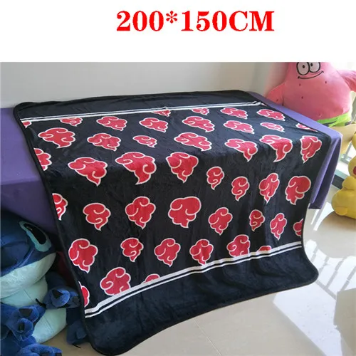 Cosplaydiy Аниме Наруто Akatsuki, красное одеяло с облаками, для взрослых, офисное, Фланелевое, флисовое, детское спальное одеяло, простыня, реквизит L320 - Цвет: 200 150CM