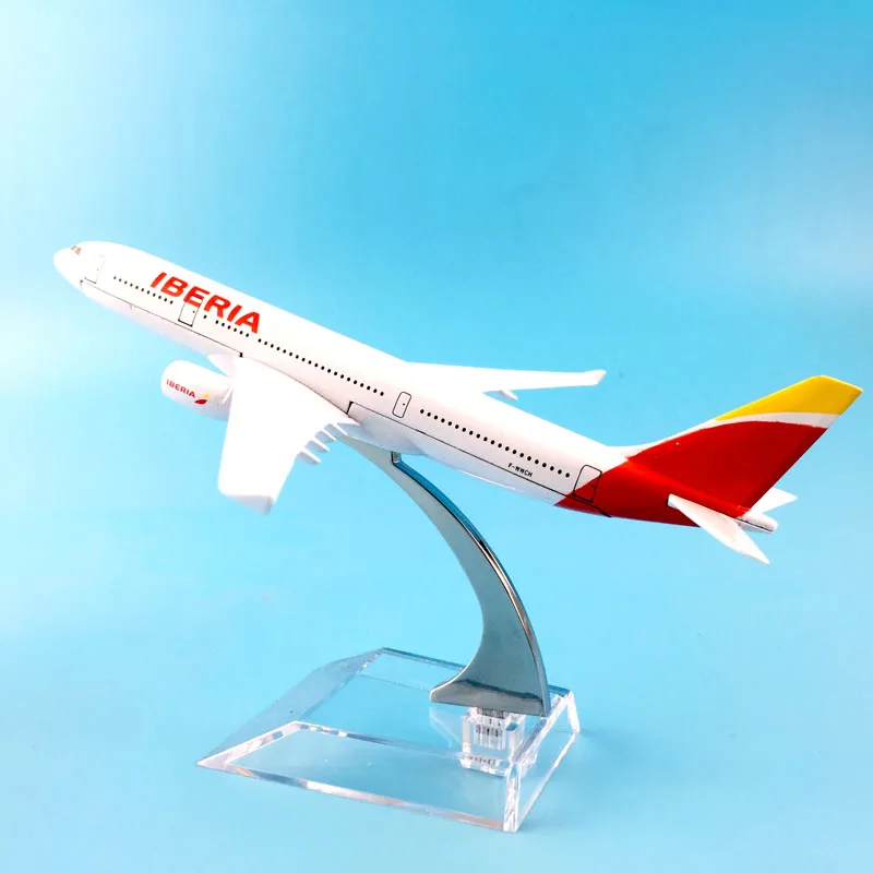 16 См авиакомпания A330 IBERIA Модель воздушного самолета Модель самолета Моделирование 16 сплав рождественские игрушки подарок детям