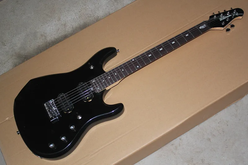 Высокое качество палисандр fingerboard музыкальный человек Джон петраччи подписи JP15 черная электрическая гитара-151-1 - Цвет: Черный