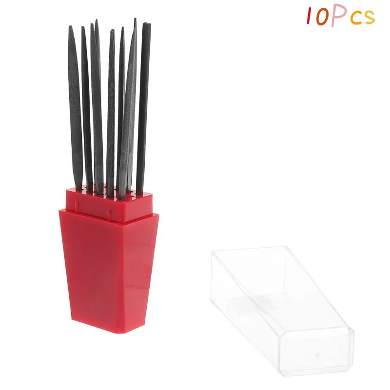10PCS Small Needle Files Set 140mm Alloy Jewelry Tools Beading Hobby Crafts 300 fine-150MM 4