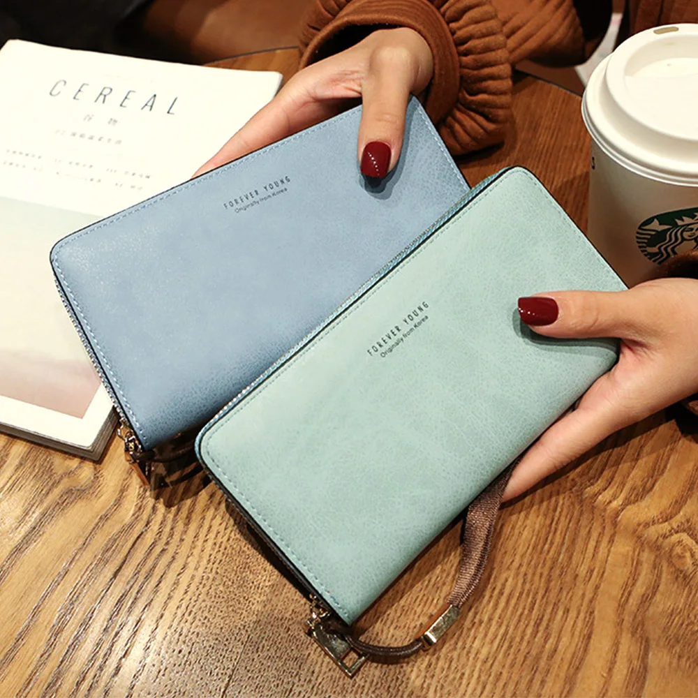 

Long Wallet Women Purses Fashion Coin Purse Card Holder Wallets Female High Quality Clutch Money Bag PU Leather Wallets
