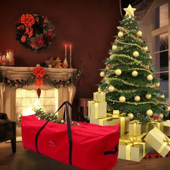 

1Pc Christmas Tree Storage Bag Large Waterproof Practical Oxford Cloth Storage Bag Storage Container Xmas Party Storage Bag Home