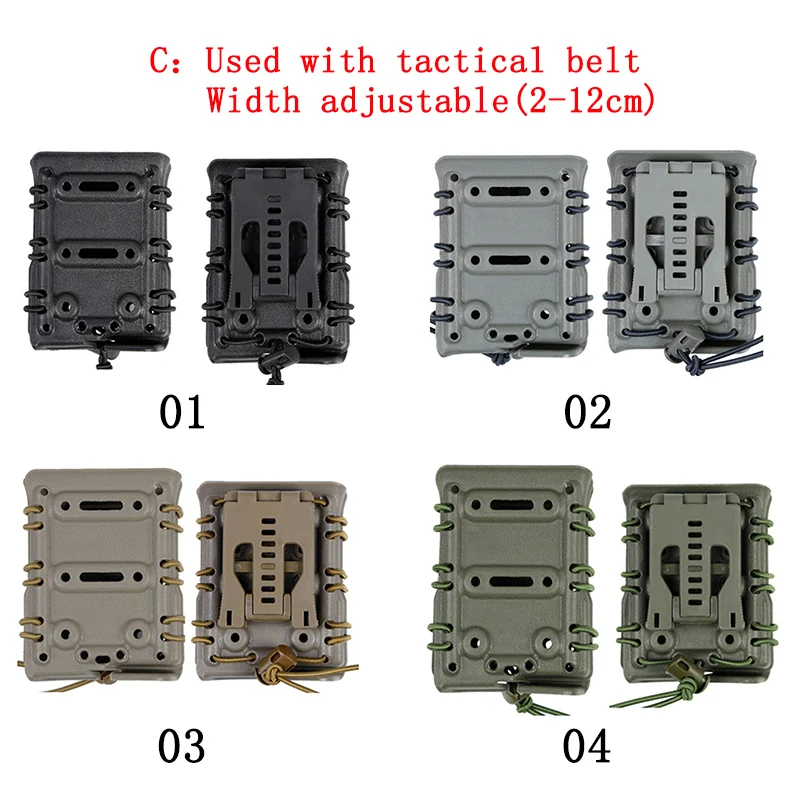 Тактический ремень Регулируемый Картридж случае мульти-комбинации Молл системы 7,62 патронная обойма Быстрый с длинным рукавом AK клип