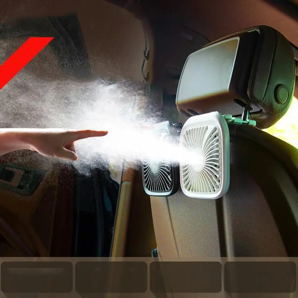 

Three-Speed Adjustable Car Fan Powerful Car Inside Large Wind Truck Folding Fan Small Van Rear Seat Desktop Fan