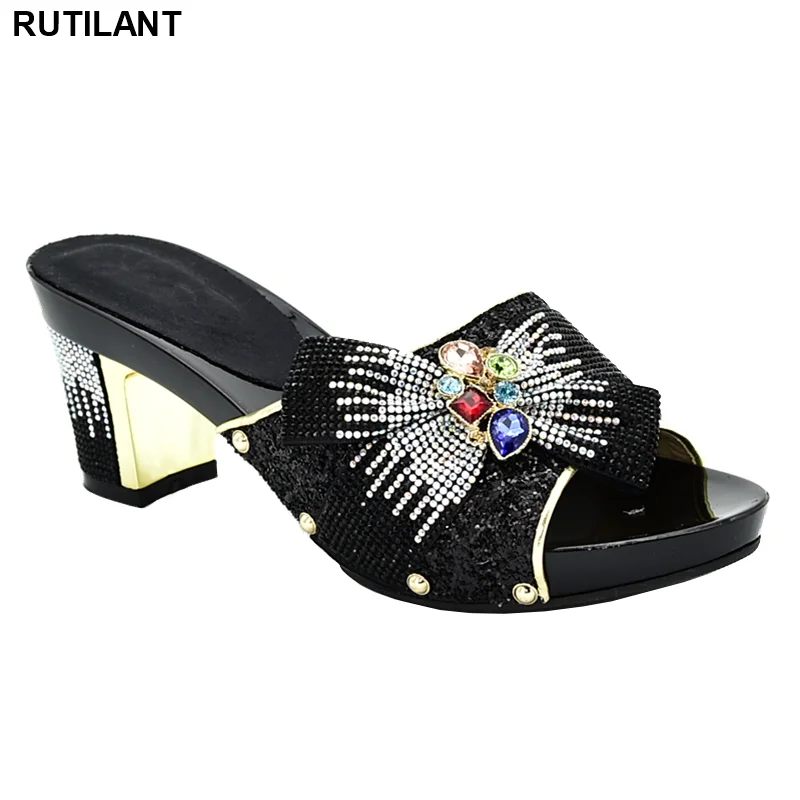 

New Arrival Lady Sandals with Heels Plus Size Shoes Women Heel Womens Dress Shoe Open Toe Elegant Crystal Shoes Rhinestone Shoe