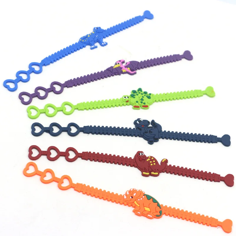 

Dinosaur Party Kids Rubber Bangle Bracelet Tropical Jungle Birthday Party Decorations Kids Party Favors Baby Shower Decorations