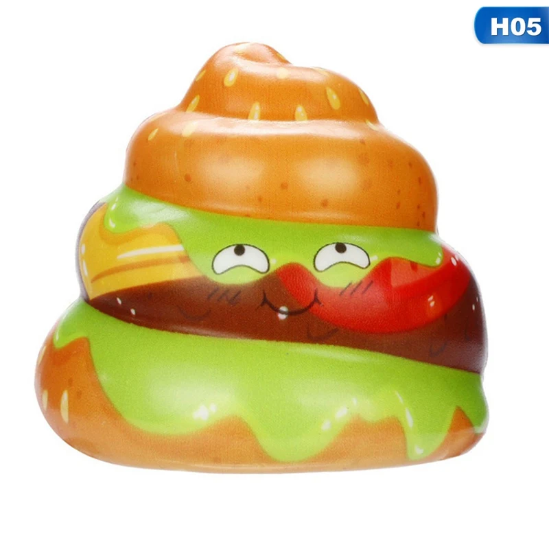 5 Kawaii антистресс милый PU медленно отскок крем торт красочный Poo медленно поднимающийся крем вентирование снятие стресса игрушки Poo торт крем игрушка - Цвет: 5