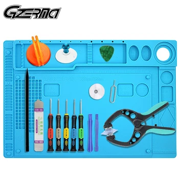 

15 in 1 Professional Heat Insulation Pad Screwdriver Repair Tools Kit For iPhone For Samsung S7 S6 Cell Phone Repair Tools Set