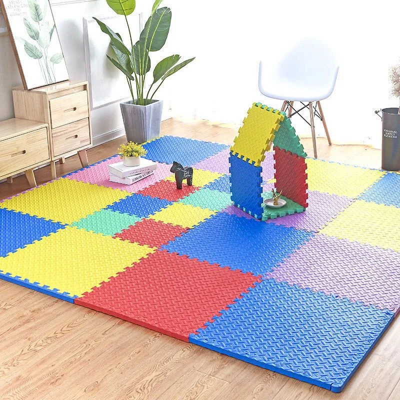 Nuovo 60Cm Baby Foam Crawling Mat Bambini Eva Giocattoli Educativi Bambini Soft Floor Game Mat Chain Fitness Brick Gym Game Carpet 2.5Cm