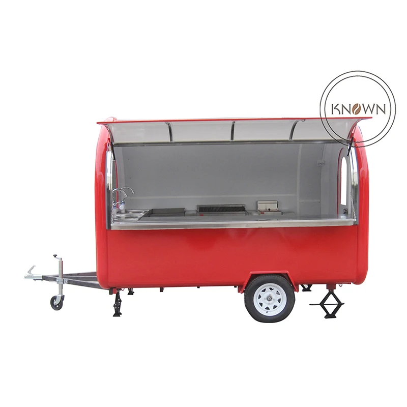 

Mobile 280cm Fast Food concession towable catering trailers for sale