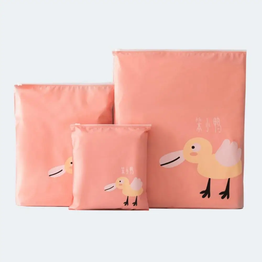 Duck 3 шт./компл. мультфильм PEVA обувь сумки для хранения Для женщин Для мужчин Пылезащитная крышка обувь сумки путешествия луч Порты и разъёмы обувь Органайзер для сумки - Цвет: Duck