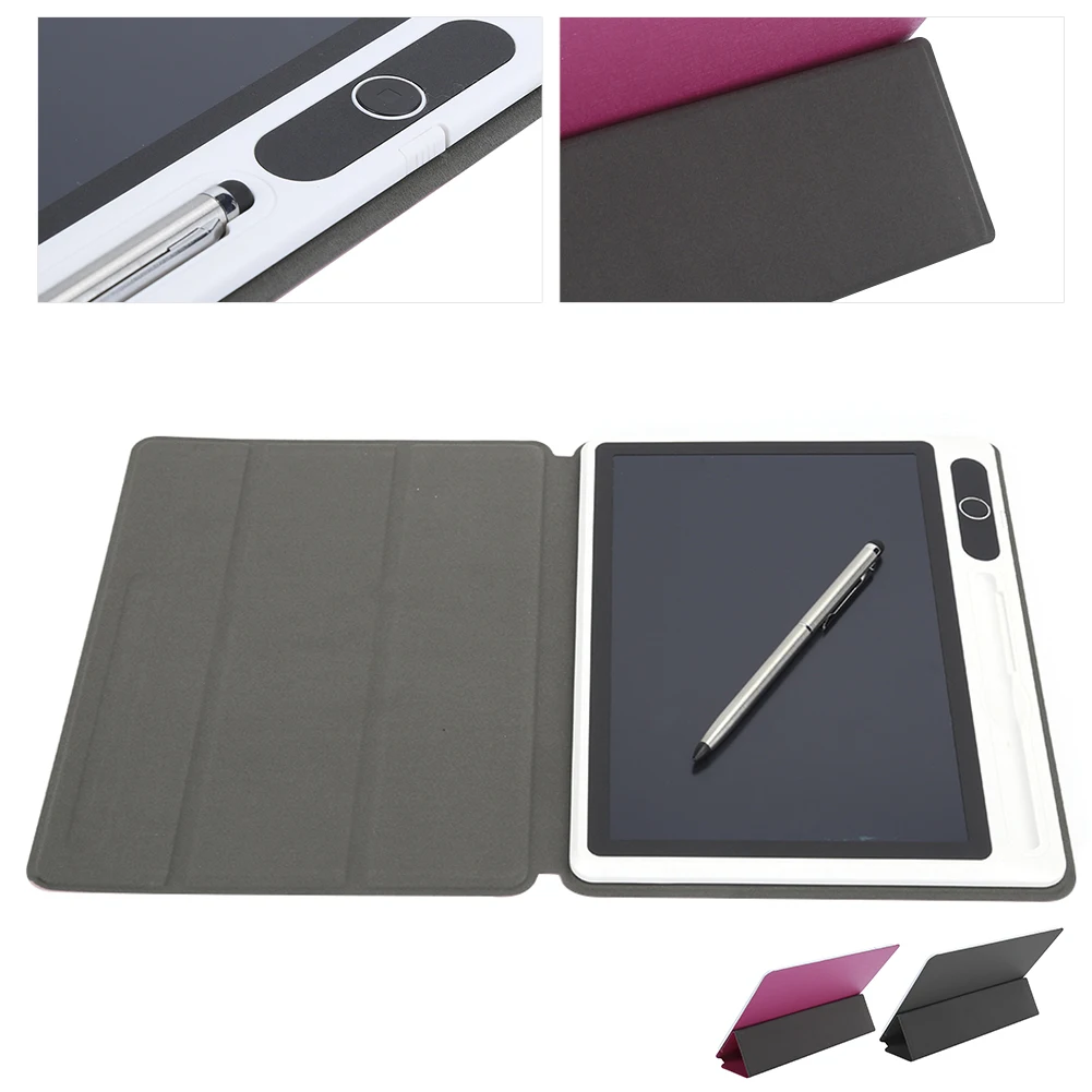 9in LCD Hand Writing Tablet Whiteboard Electronic Notepad With Faux Leather Case Electronic Drawing Doard For Work and Study - Image 6