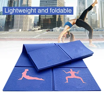 

Workout Yoga Mat PVC Home Loss Weight Quick Dry Gym Fitness Foldable Pad Exercise Portable Thickened Pilatete Non Slip