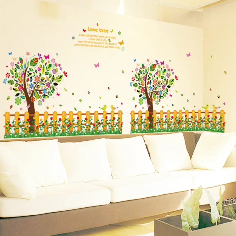 SK9024 Hot Models Skirting Fence Small Sofa Living Room Entrance Decoration Wall Stickers Wholesale Customized