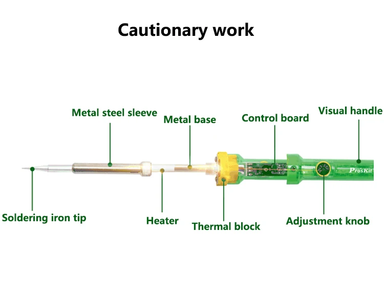 ProsKit 220V 60W Электрический паяльник с регулируемой температурой 200-450 ℃ паяльная станция паяльник наконечник сварочные инструменты для ремонта
