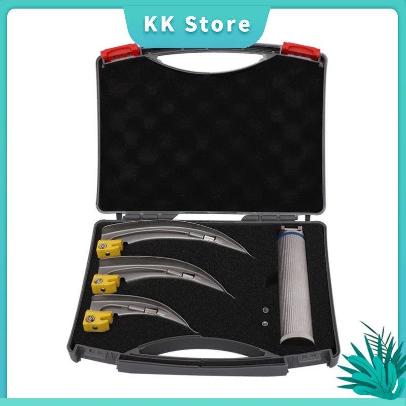 

Медицинский многоразовый эндоскоп из нержавеющей стали для анестезии, светодиодный эндоскоп для анестезии, визуальный Ларингоскоп для интубации