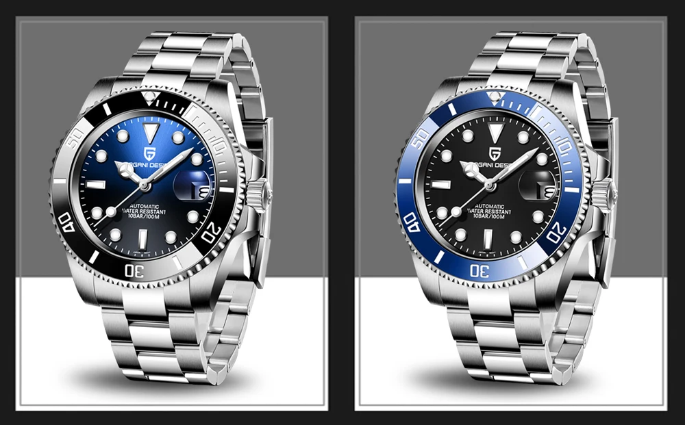 2021 PAGANI DESIGN New luxury Automatic Mechanical Watch Men's Stainless Steel Waterproof Precision Watch NH35 relogio masculino