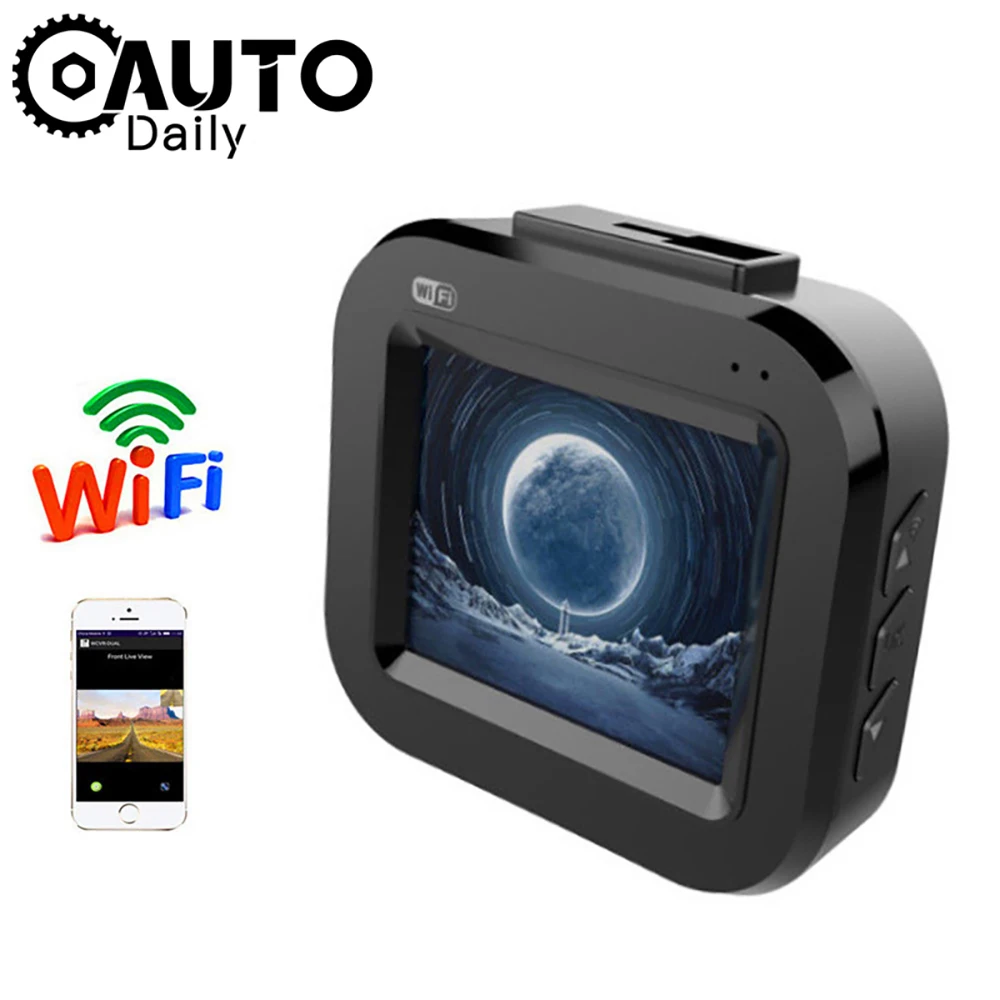 Автомобильный видеорегистратор Wi Fi 1080P Full HD автомобильная камера детектор