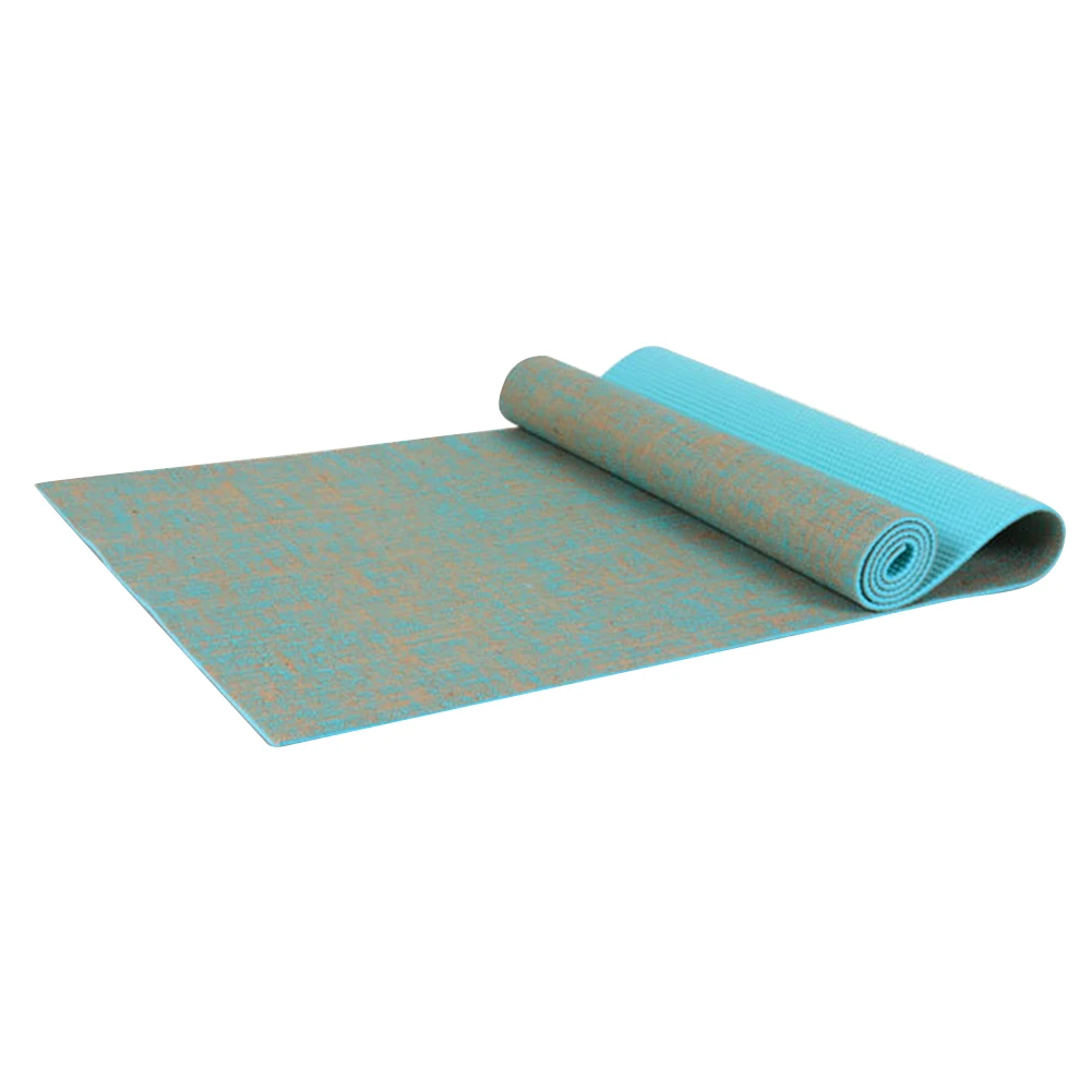 183X61 см 6 мм Толщина безвкусный нескользящий льняной коврик для йоги упражнение для укрепления тела коврик для пилатеса G66 - Цвет: Небесно-голубой