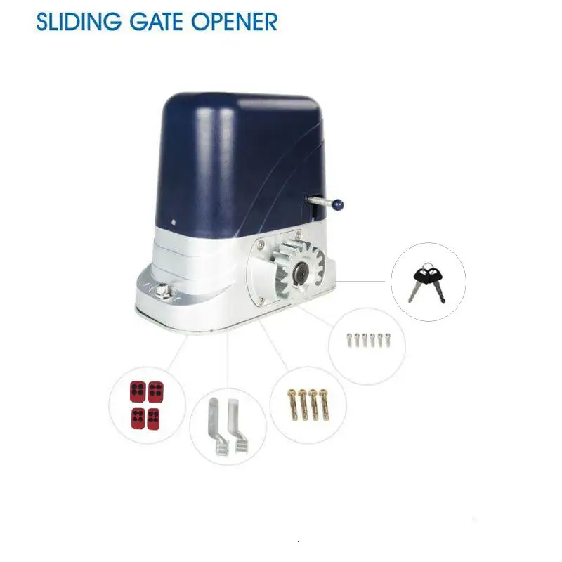 

800kg loading Automatic sliding gate opener operator motor with 4 remote control keyfobs