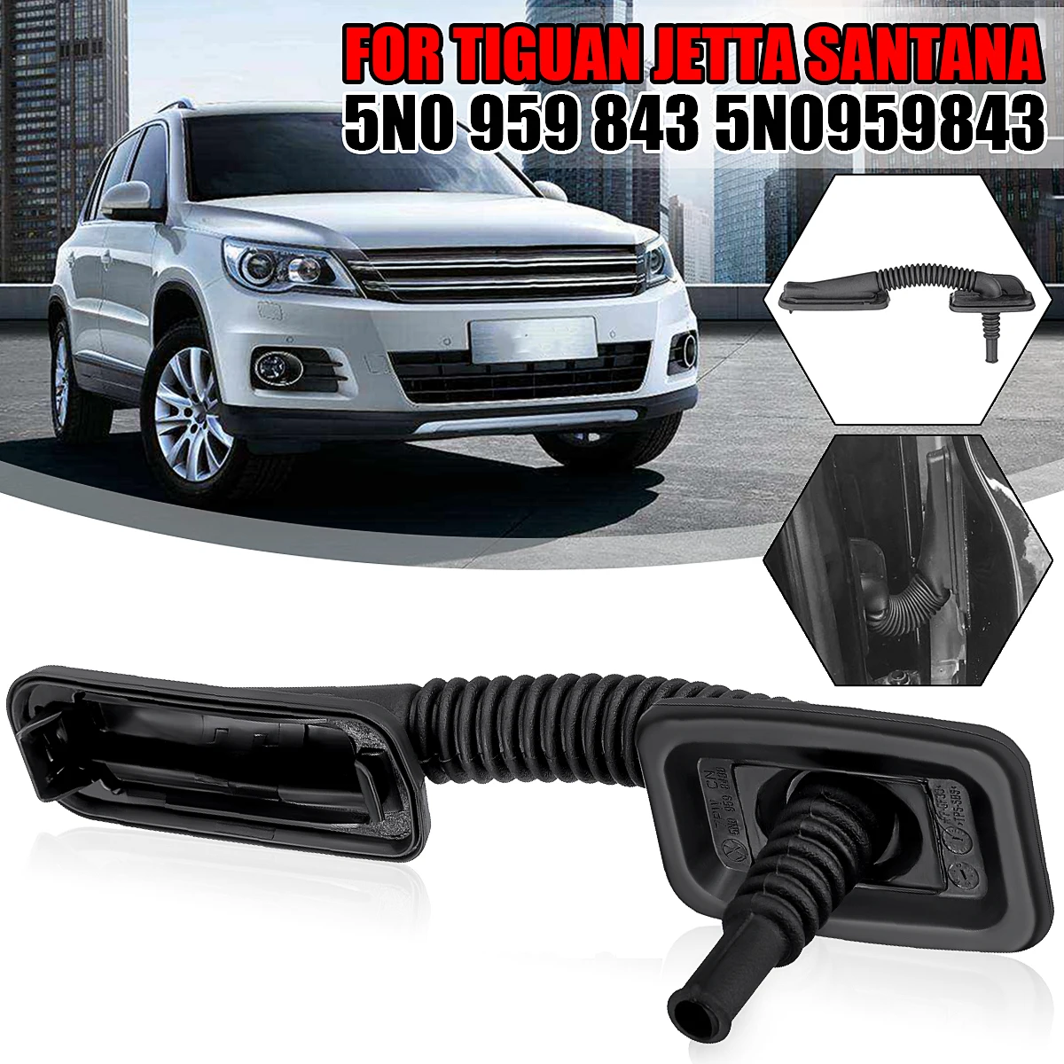 

Car Door Side Plate Threading Sheath Door Harness Sheath 5N0 959 843 5N0959843 For Tiguan For Jetta Santana