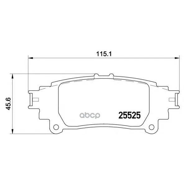 Колодки Тормозные Lexus Rx 350/450h 09- Задние Brembo P83132 Brembo арт. P83132