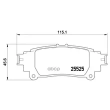 Колодки Тормозные Lexus Rx 350/450h 09- Задние Brembo P83132 Brembo арт. P83132