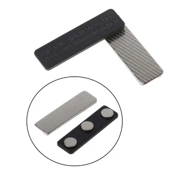 

20Pc Blank Magnetic Name Badge Holder Identification Reuseable Magnetic Id Card Holders for jacket Lapel Shirts No Holes