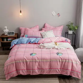 

Quality Duvet/Blanket Cover with Zipper Cotton/Polyester Quilt Cover Soft Comforter Cover Twin Full Queen King Size Pillowcase