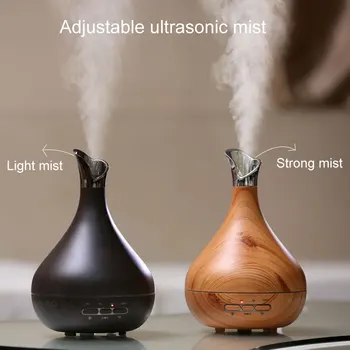 

300ml wood grain LED lamp Diffuser aromatherapy essential oil diffuser ultrasonic air humidifier purifier with air humidifier