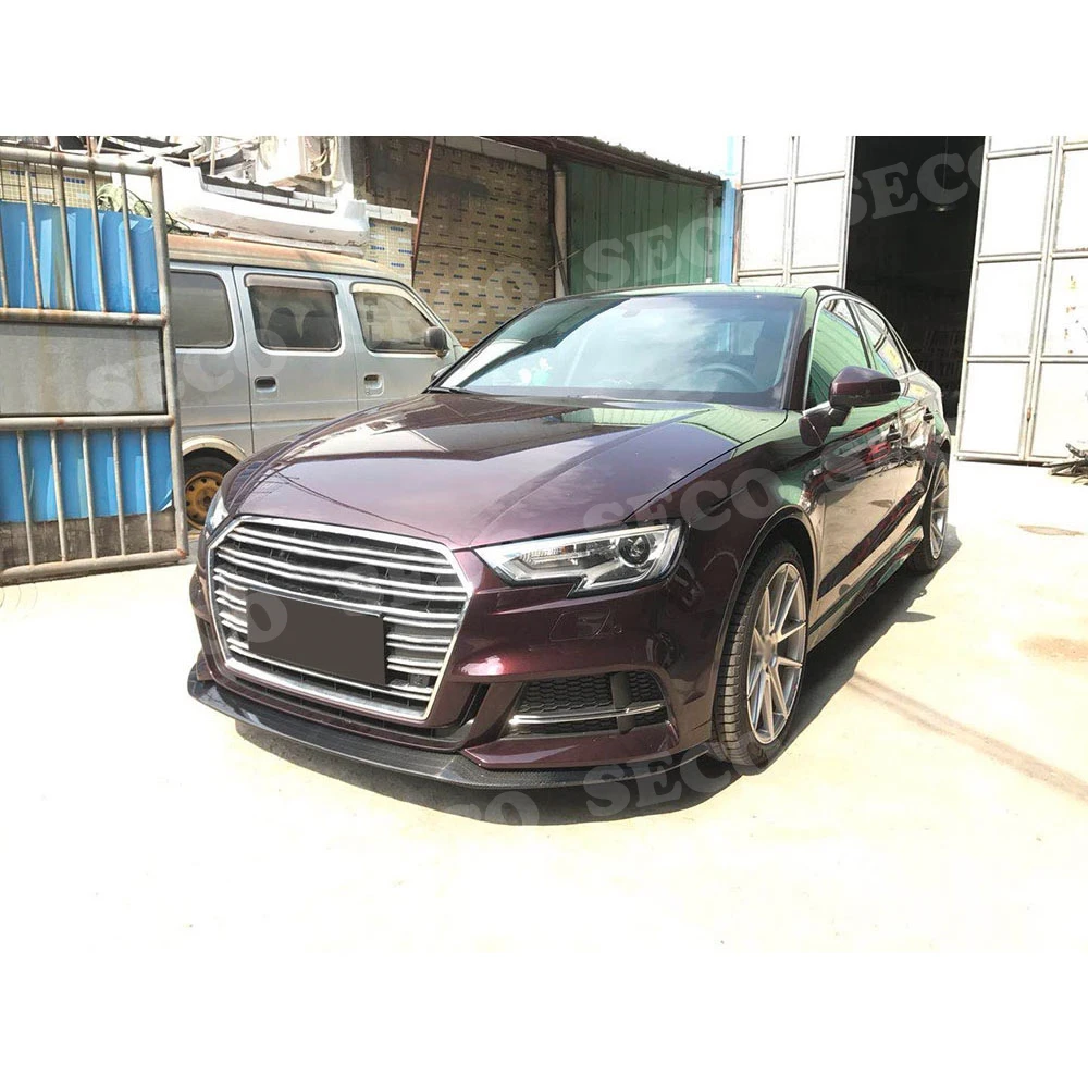 Карбоновый передний бампер спойлер для Audi A3 Sline S3 седан 4 двери не A3 стандарт