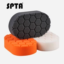 SPTA, 5 шт. в упаковке, овальная губка для воска, шестигранная логика, автомобильный аппликатор для воска, уход за краской, восковая подушечка, втирка, комбинированный аппликатор, поролоновая подушечка