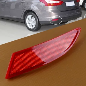 Image for DWCX Car Plastic Red Left Rear Bumper Reflector BM 