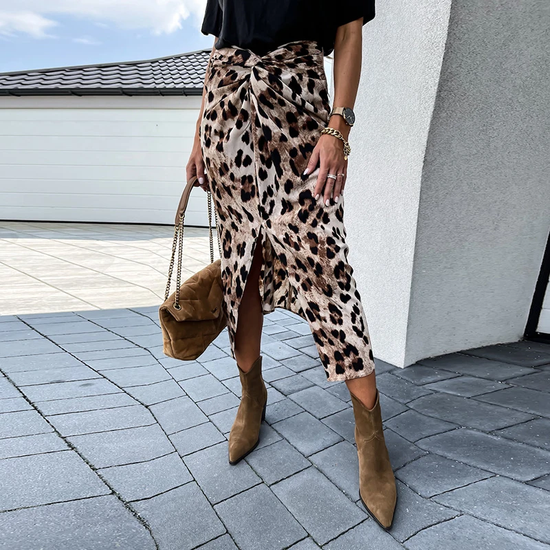 Palova Leopard Wrap Skirt 1